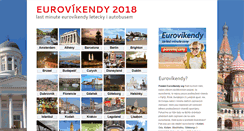 Desktop Screenshot of eurovikendy.org